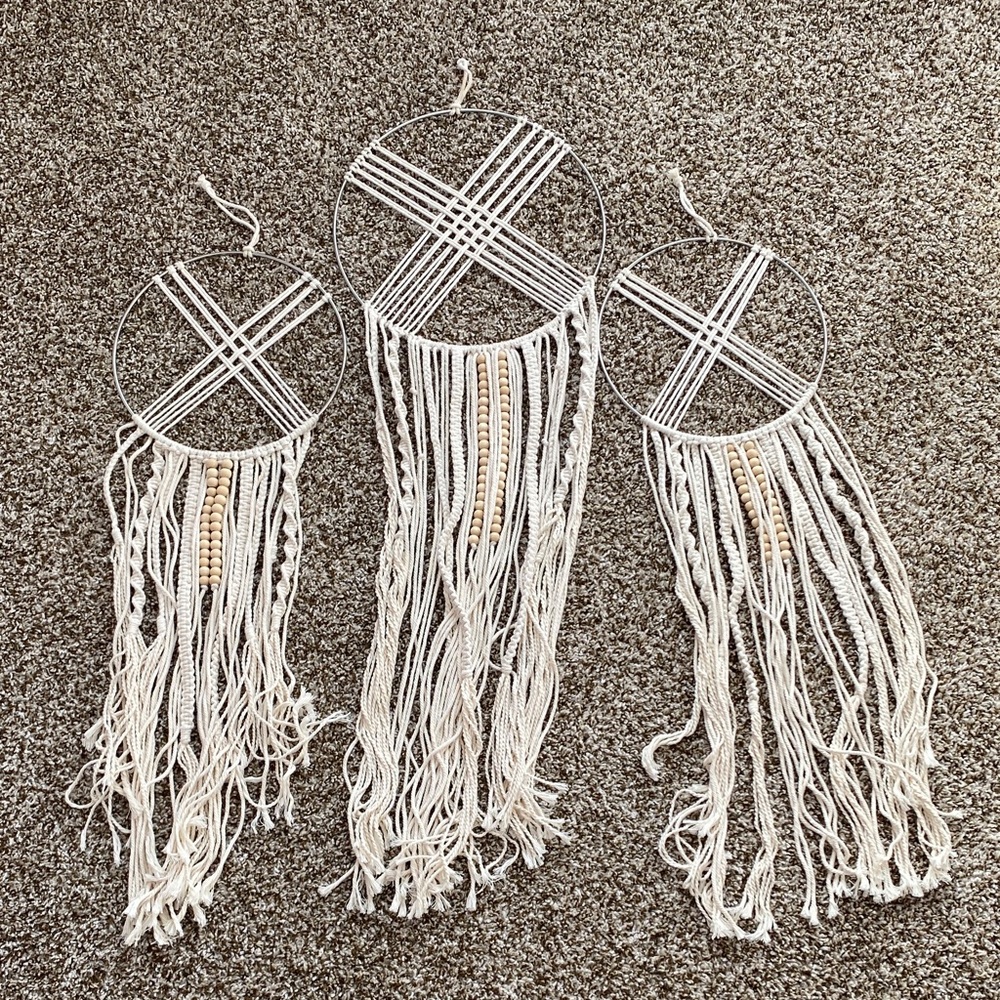 Bohemian Cream Dreamcatcher Set